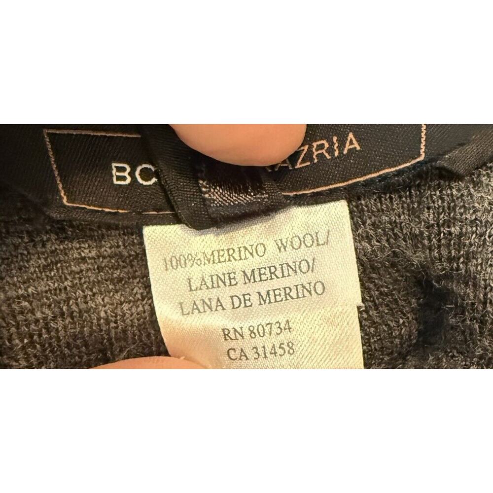 BCBGMAXAZRIA Sweater Jacket Women MED 100% Merino Wool Cardigan Knee Length Work - Picture 10 of 13